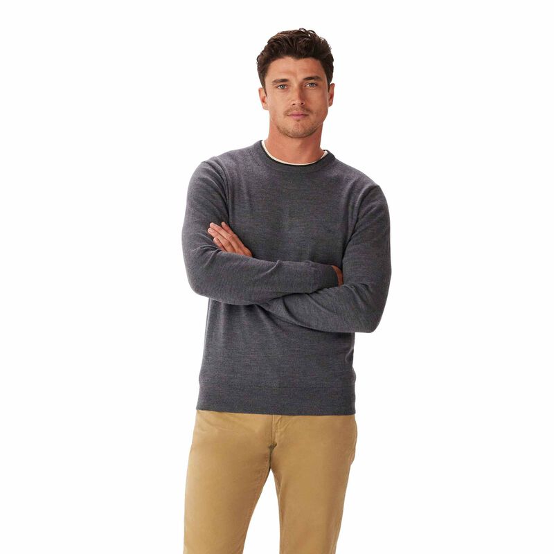 R.M. Williams Howe Crew Merino Knit image number 0